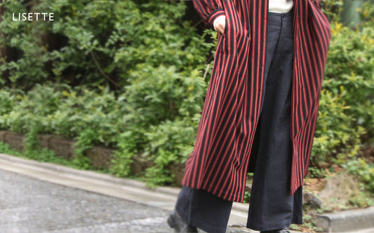 かさねて はおって 一年中履くワイドパンツ