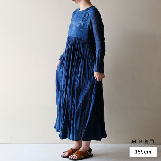 ［maku textiles］EDITH カディワンピース