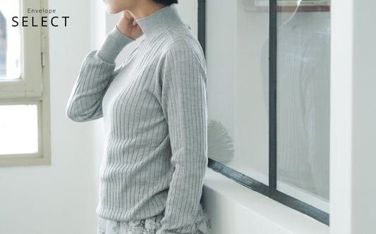 毎日着たくなる着心地のハイネックセーター
