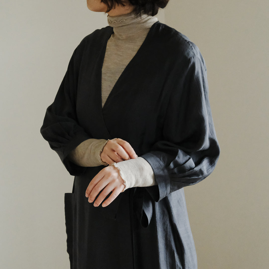 me.／merino washable wool タートルネック