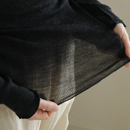 me.／merino washable wool タートルネック