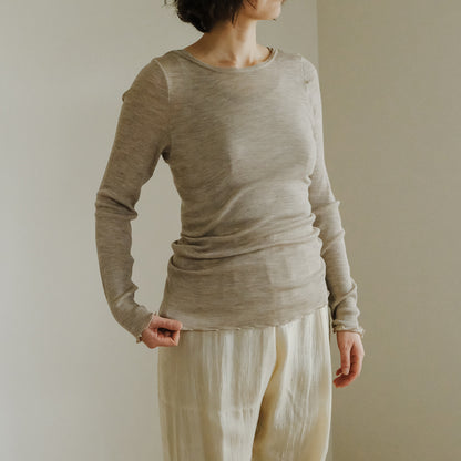 me.／merino washable wool ロングスリーブ