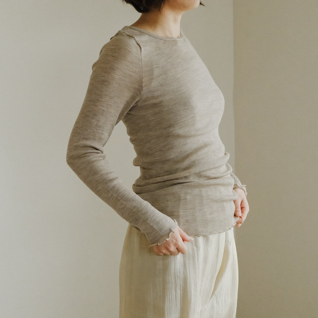 me.／merino washable wool ロングスリーブ