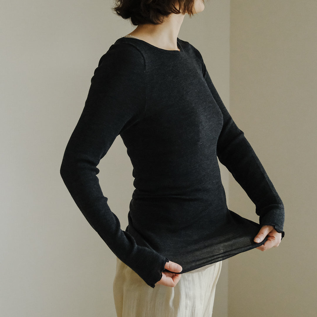 me.／merino washable wool ロングスリーブ