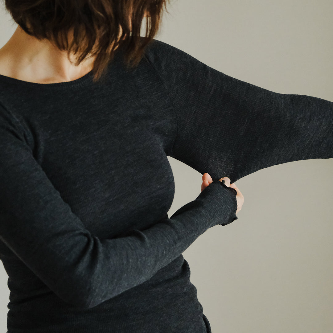 me.／merino washable wool ロングスリーブ