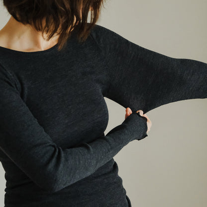 me.／merino washable wool ロングスリーブ