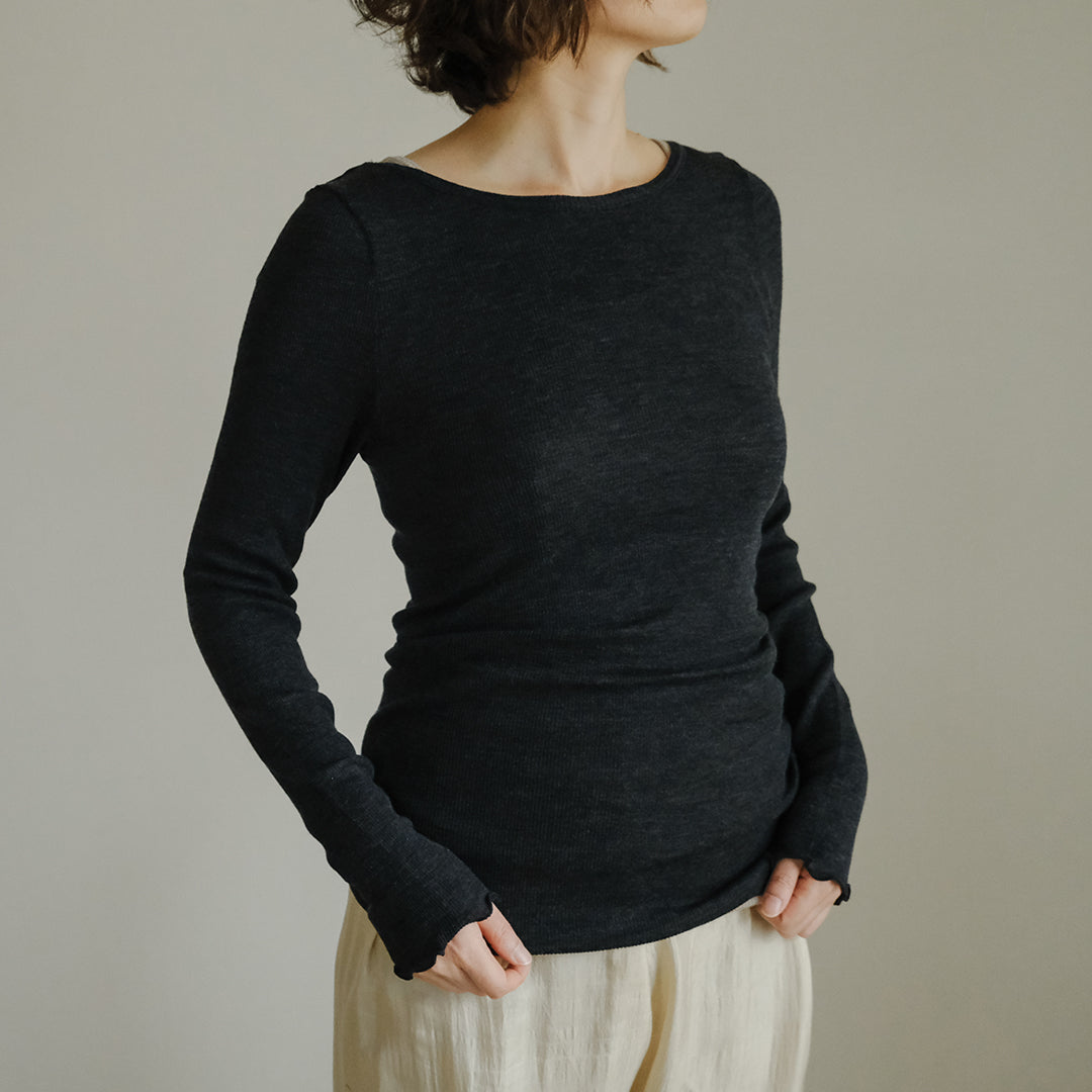me.／merino washable wool ロングスリーブ