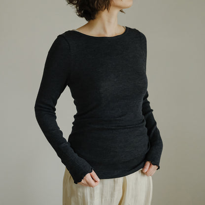 me.／merino washable wool ロングスリーブ