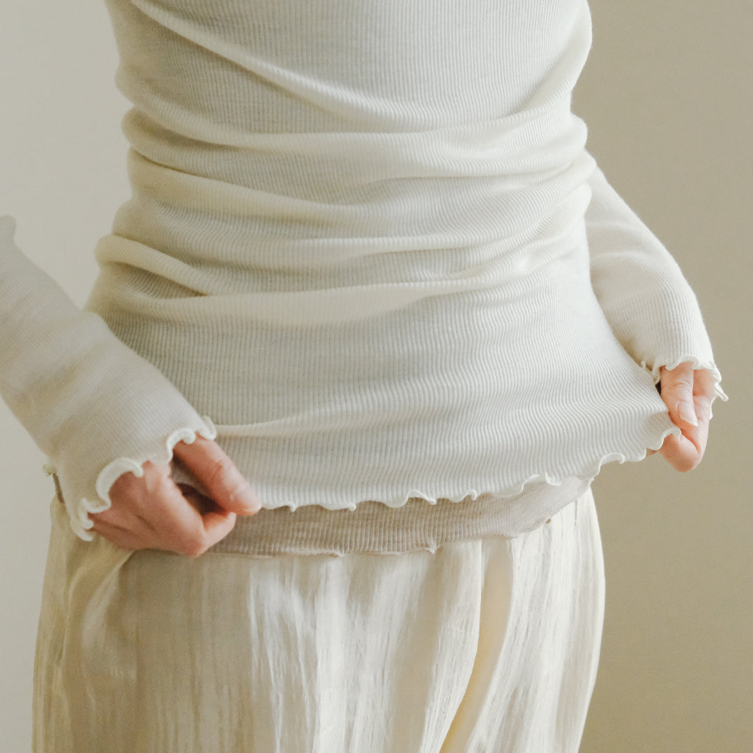 me.／merino washable wool ロングスリーブ