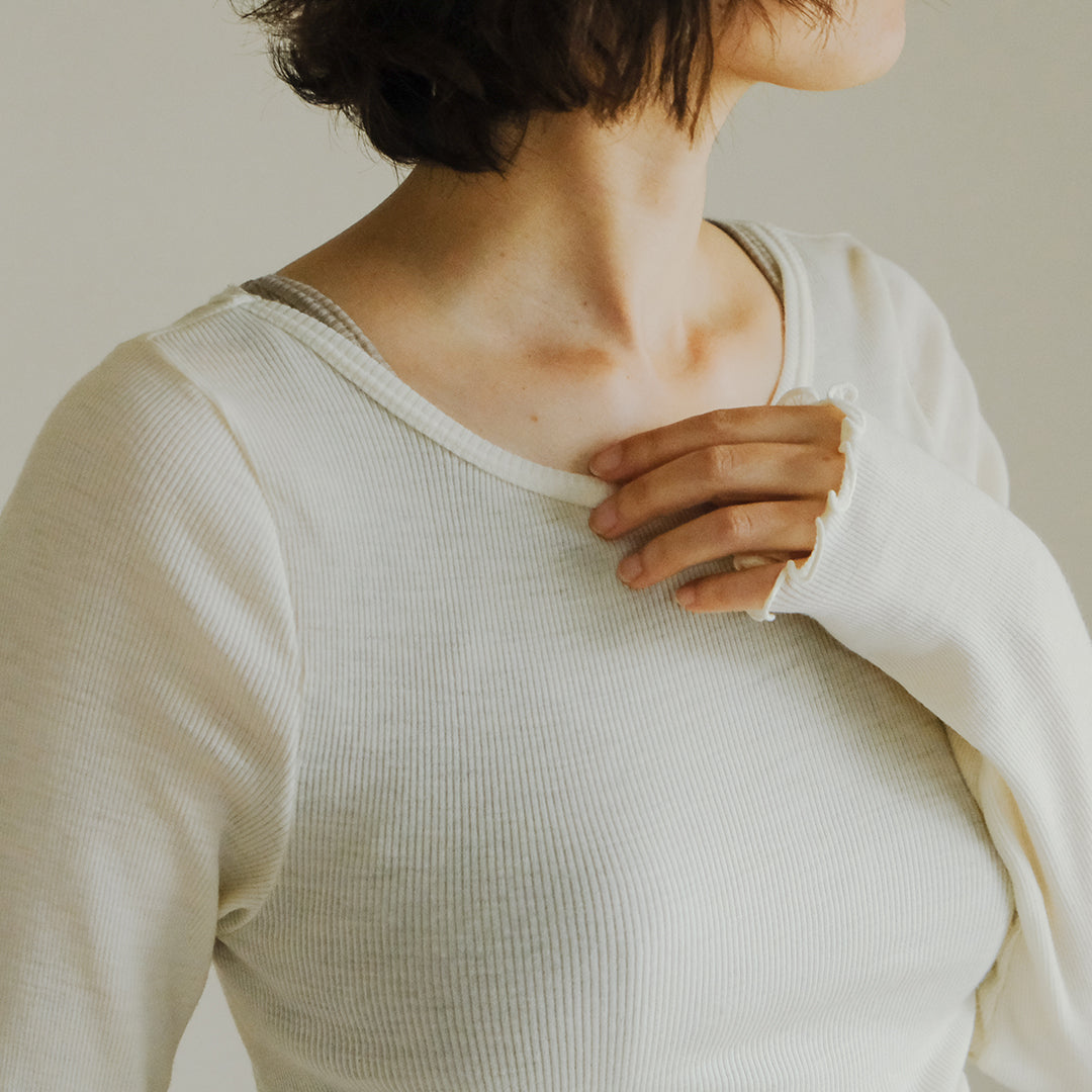 me.／merino washable wool ロングスリーブ