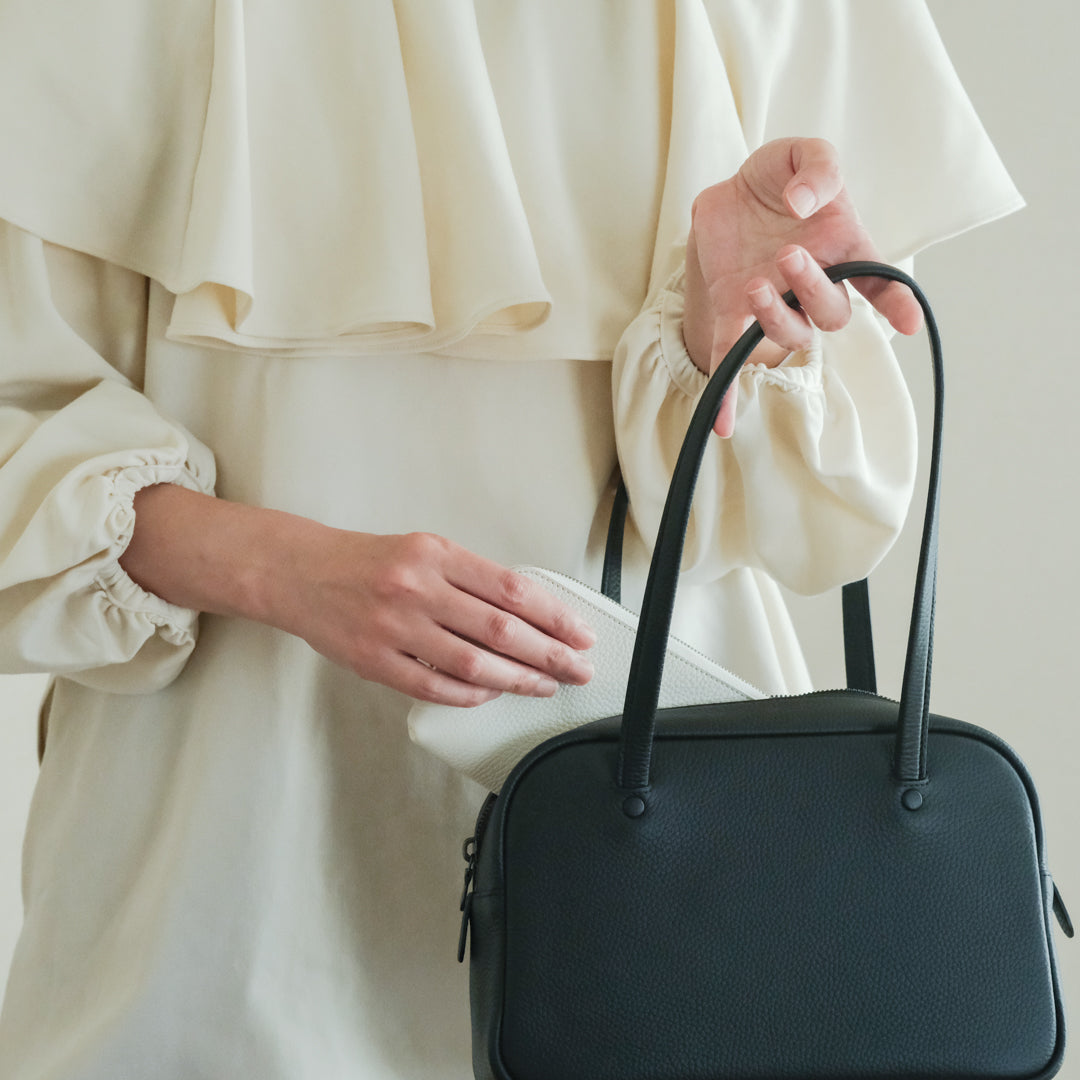 STUDIO LA CAUSE／【受注商品】ロングハンドルボストンBG122 S（LH）EM