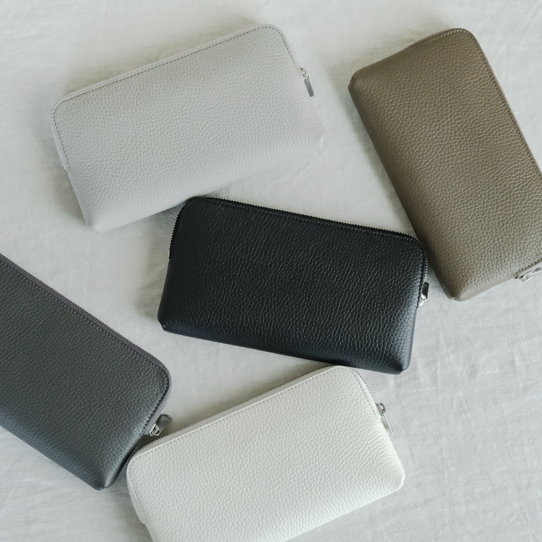 STUDIO LA CAUSE／【受注商品】内縫いラウンドファスナー財布（L）WA075L EM