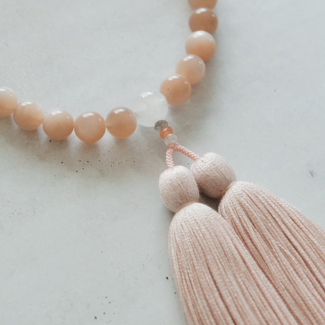 shuo'／Juzu（Orange Moonstone/Large）