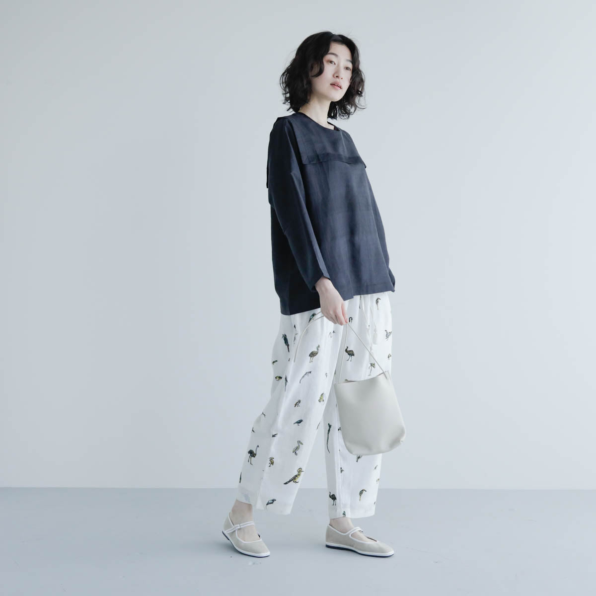 BUNON／Back Button Sailor Blouse（BN4034）