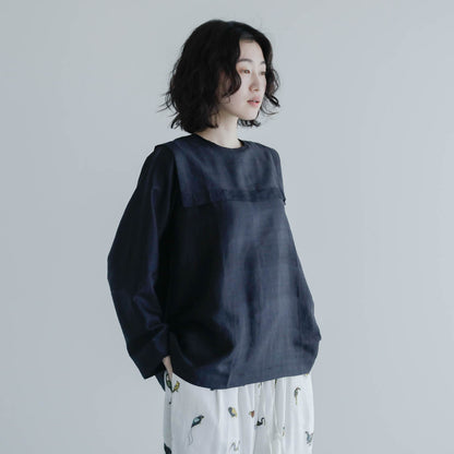 BUNON／Back Button Sailor Blouse（BN4034）
