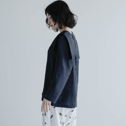BUNON／Back Button Sailor Blouse（BN4034）