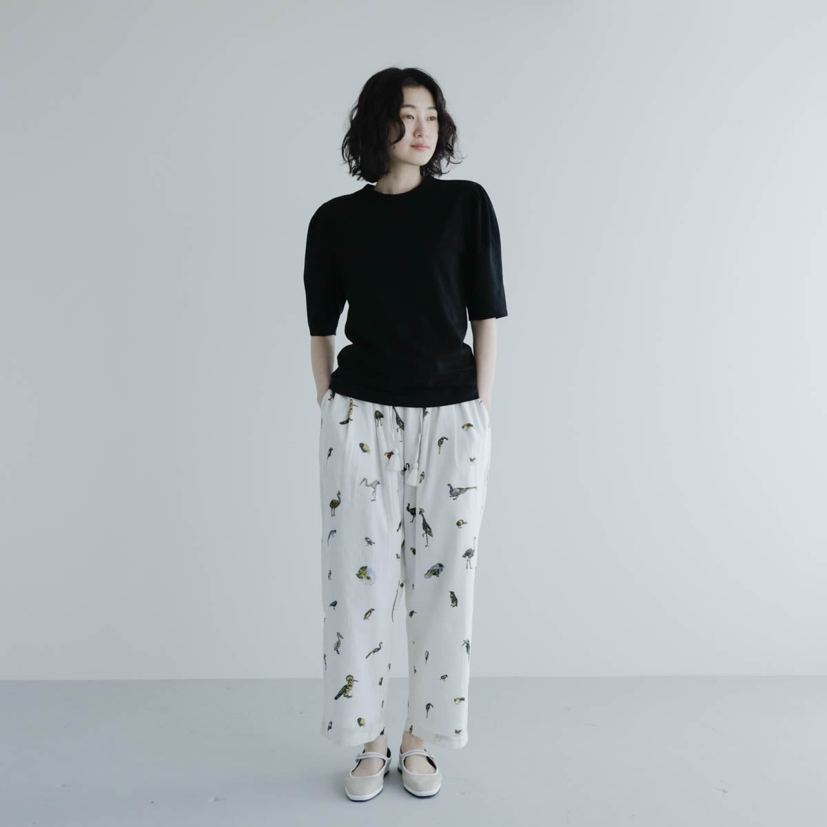 Shida／Puff sleeve t-shirt