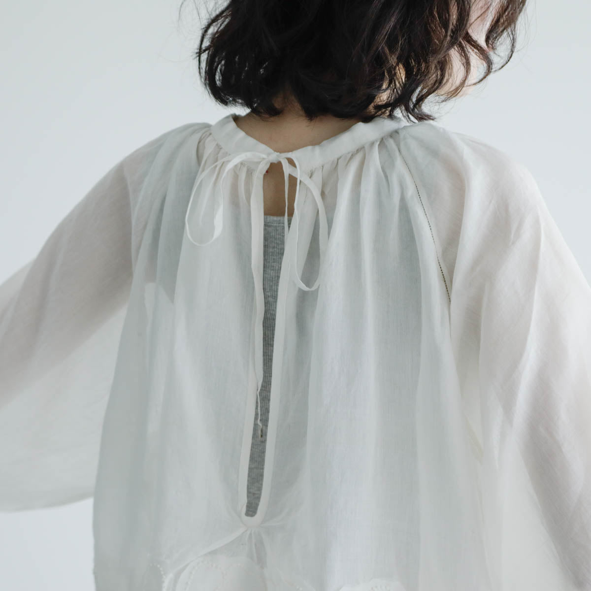 BUNON／Flower Ribbon Blouse（BN2623）