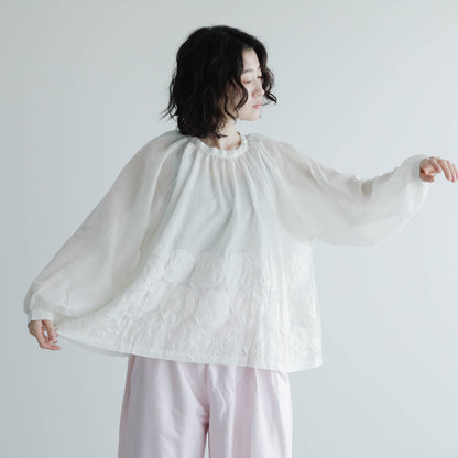 BUNON／Flower Ribbon Blouse（BN2623）