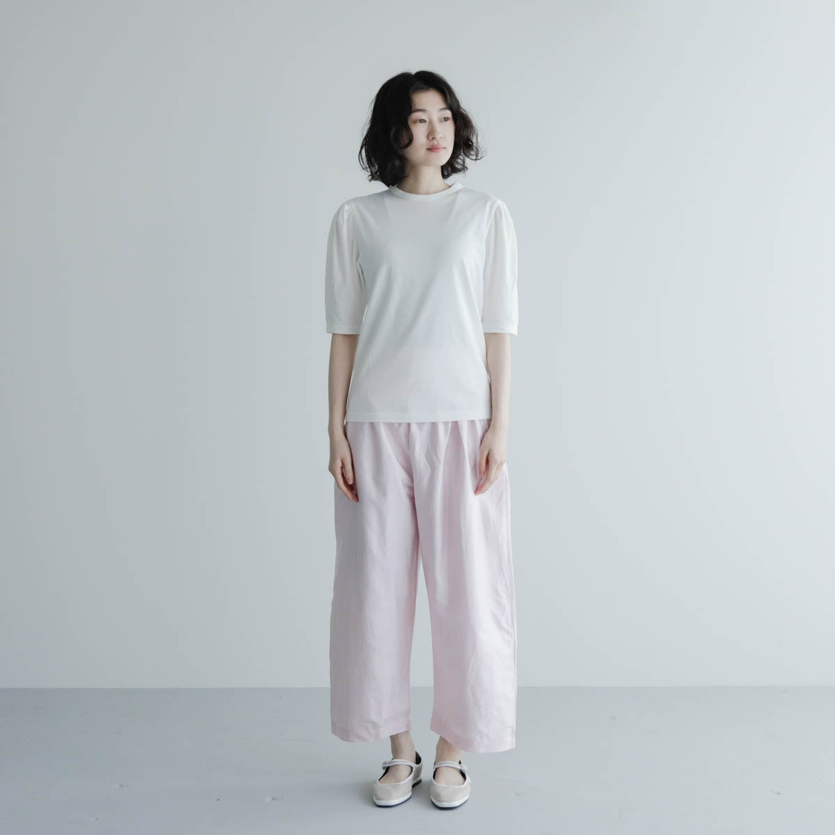 Shida／Puff sleeve t-shirt