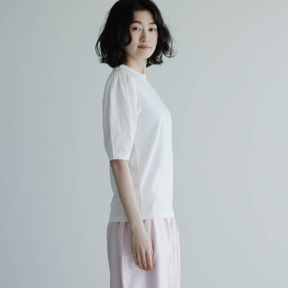 Shida／Puff sleeve t-shirt
