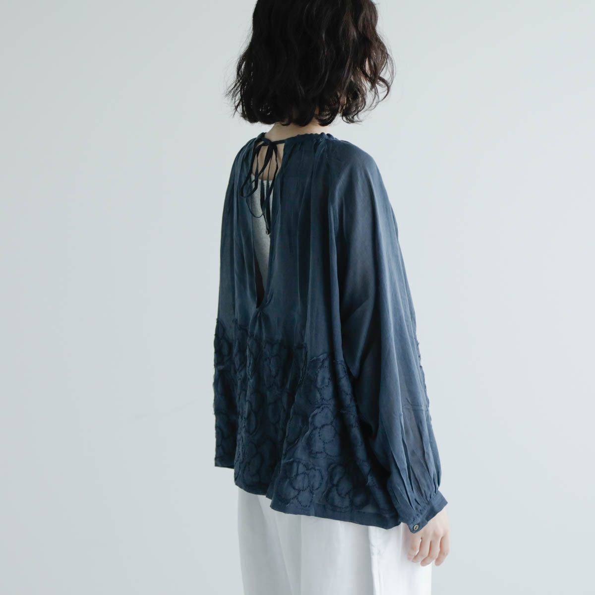 BUNON／Flower Ribbon Blouse（BN2623）