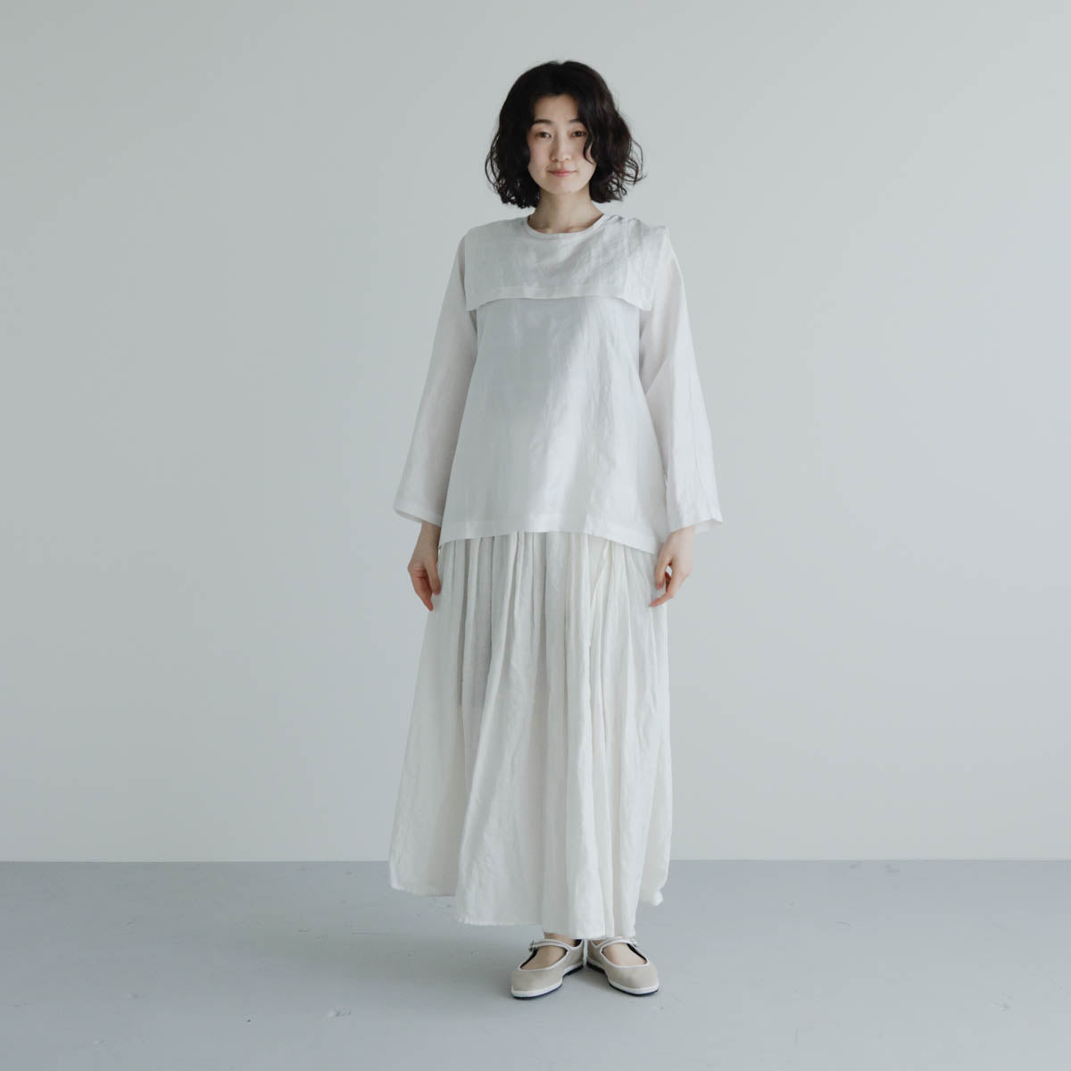 BUNON／Back Button Sailor Blouse（BN4034）