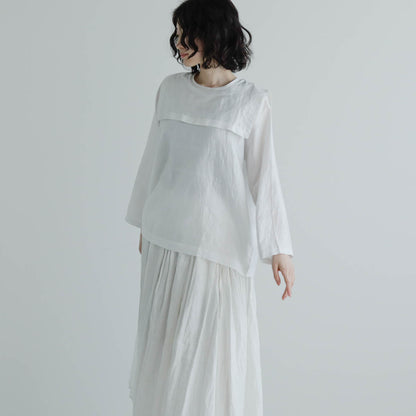 BUNON／Back Button Sailor Blouse（BN4034）