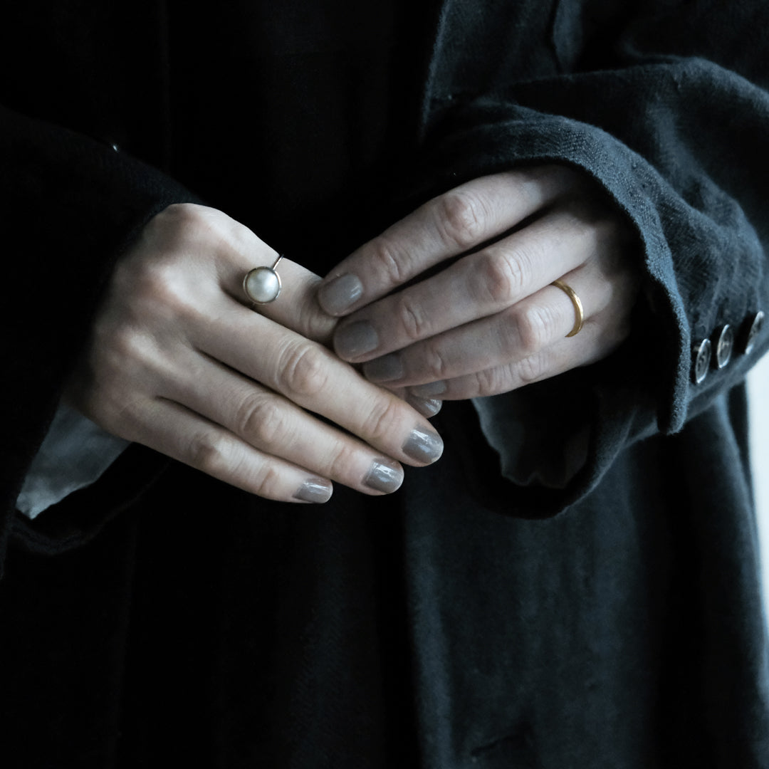 shuo'／Mabe Pearl Ring(プラチナ）