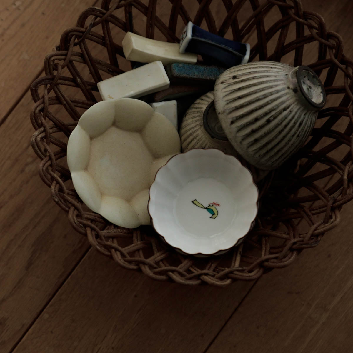 宮本工芸／【受注商品】あけびかご　りんごかご