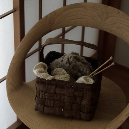 宮本工芸／【受注商品】山ぶどうかご　太巾　ワンハンドル
