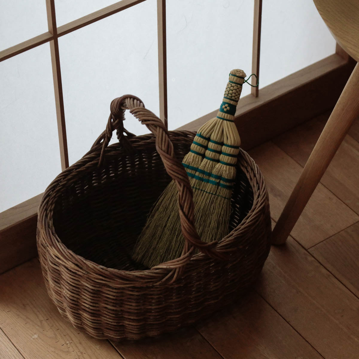 宮本工芸／【受注商品】あけびかご　りんごかご