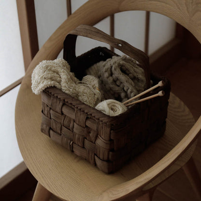 宮本工芸／【受注商品】山ぶどうかご　太巾　ワンハンドル
