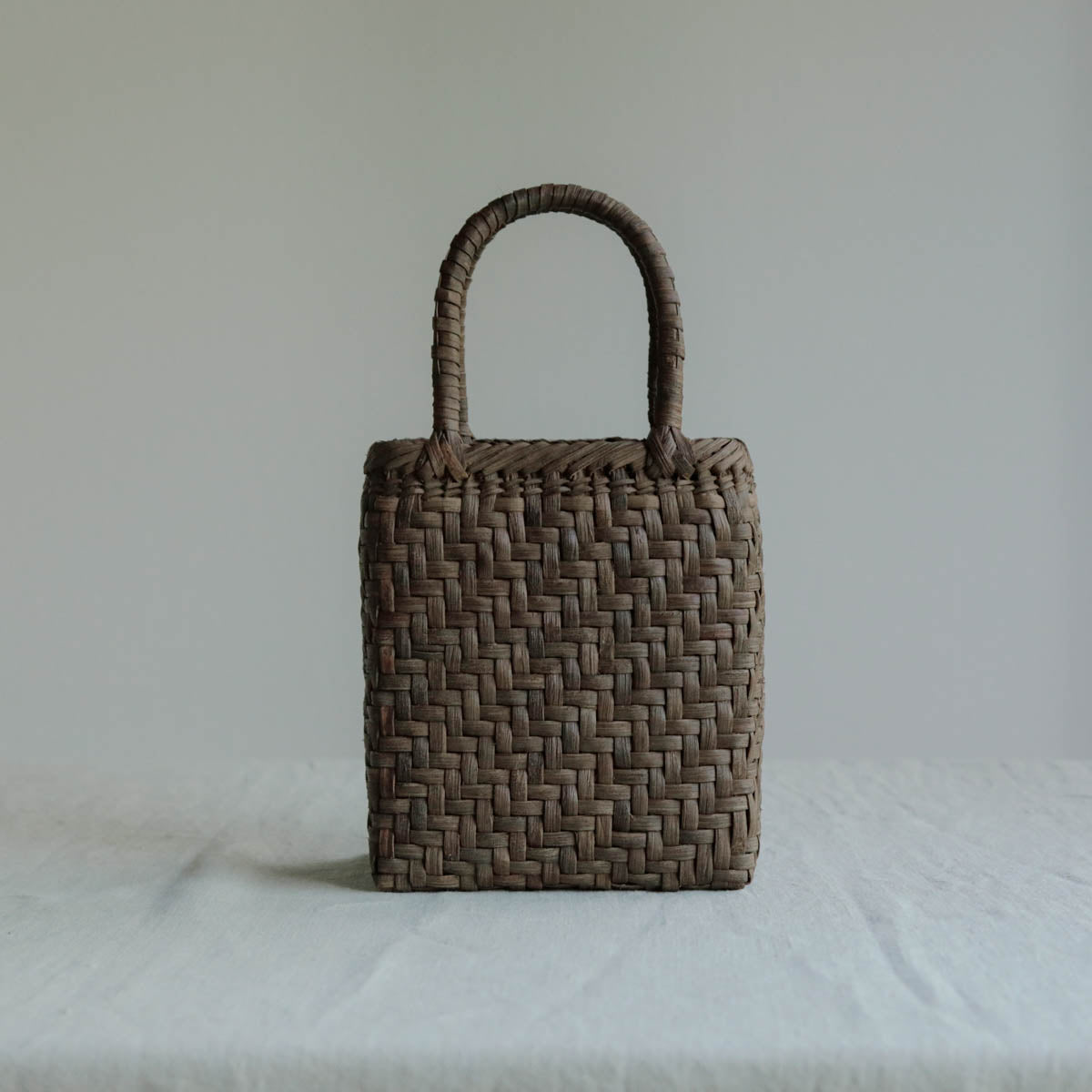 宮本工芸／【受注商品】山ぶどうかご　2.5巾　あじろ編み　特小