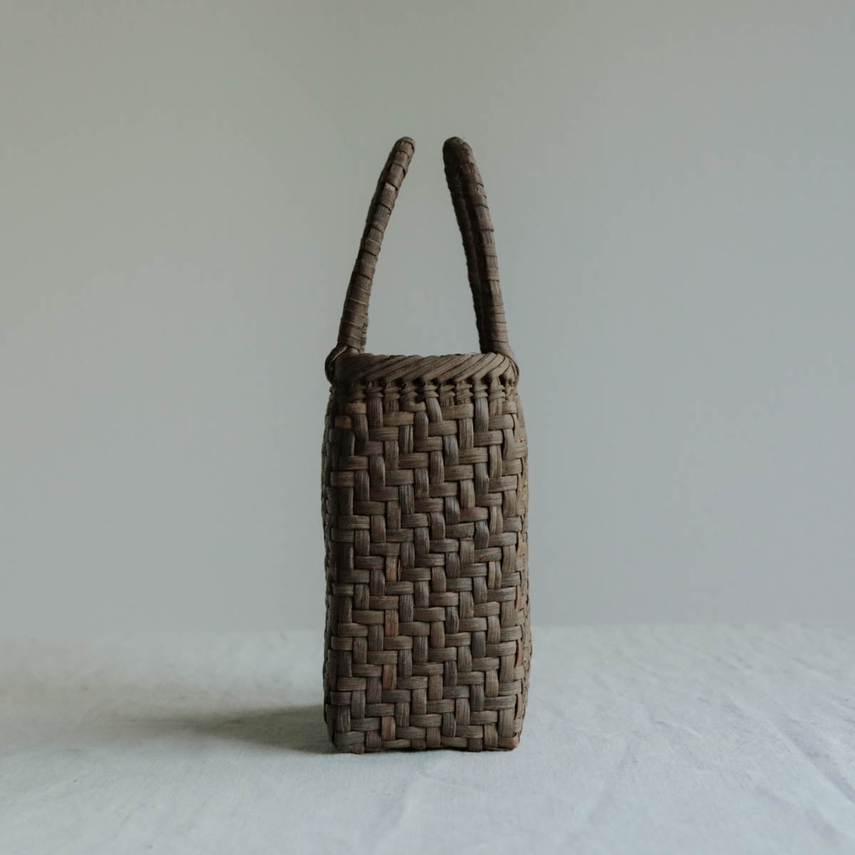 宮本工芸／【受注商品】山ぶどうかご　2.5巾　あじろ編み　特小