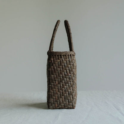 宮本工芸／【受注商品】山ぶどうかご　2.5巾　あじろ編み　特小