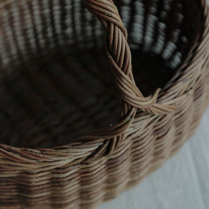 宮本工芸／【受注商品】あけびかご　りんごかご
