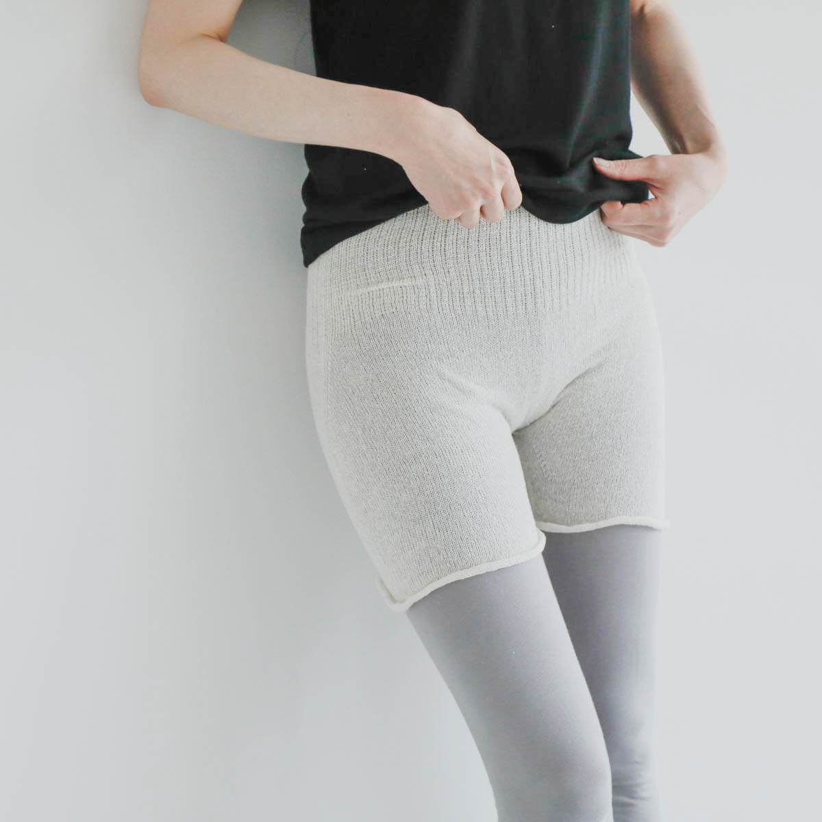 meri ja kuu／シルク2分丈インナーパンツ（mj-2P-HS1）