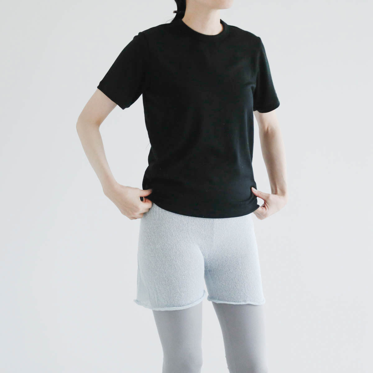 meri ja kuu／シルク2分丈インナーパンツ（mj-2P-HS1）