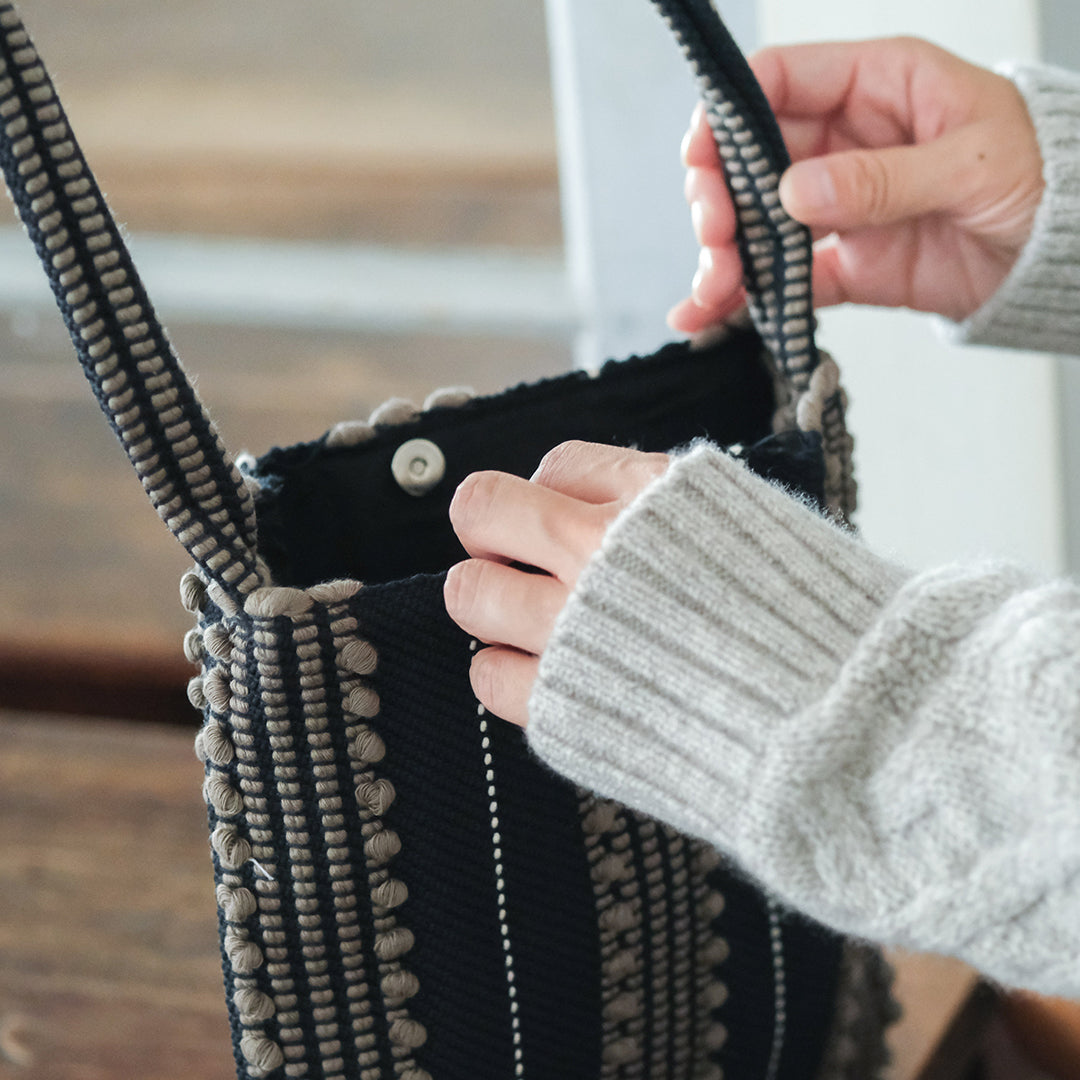 Antonello Tedde／MARIA PIA Righe doppie POUCH