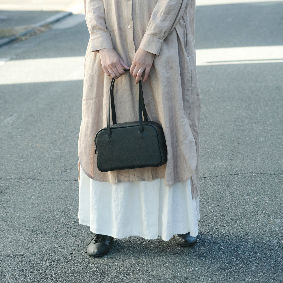 STUDIO LA CAUSE／【受注商品】ロングハンドルボストンBG122 S（LH）EM