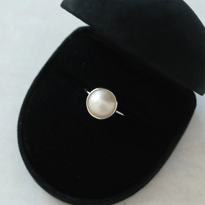 shuo'／Mabe Pearl Ring(プラチナ）