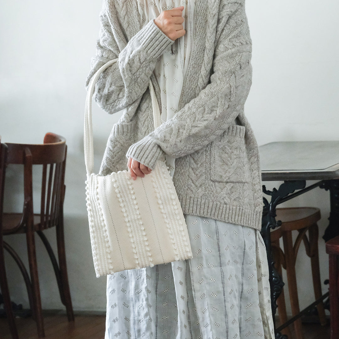 Antonello Tedde／MARIA PIA Righe doppie POUCH