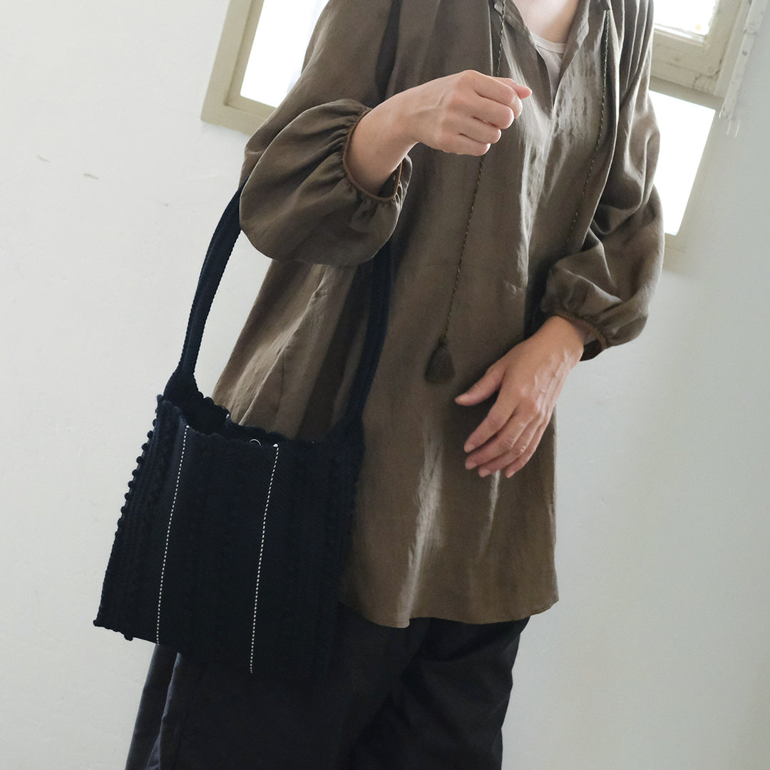 Antonello Tedde／MARIA PIA Righe doppie POUCH