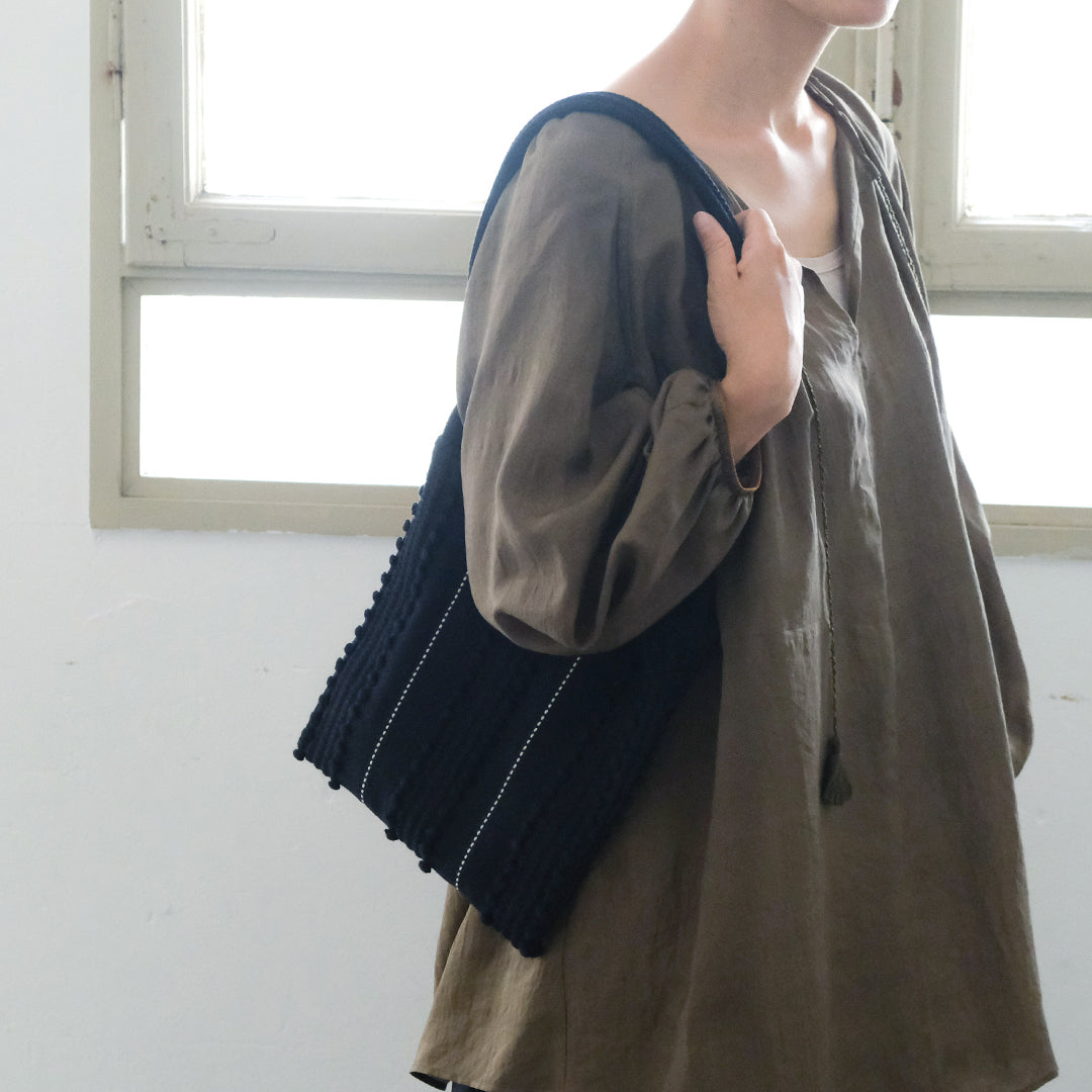 Antonello Tedde／MARIA PIA Righe doppie POUCH