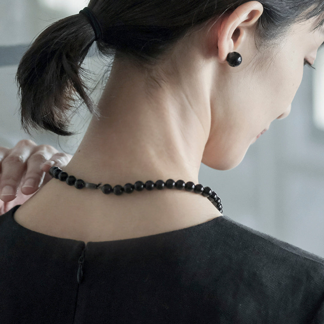 shuo'／Onyx Pierce／ Earring