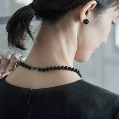 shuo'／Onyx Pierce／ Earring