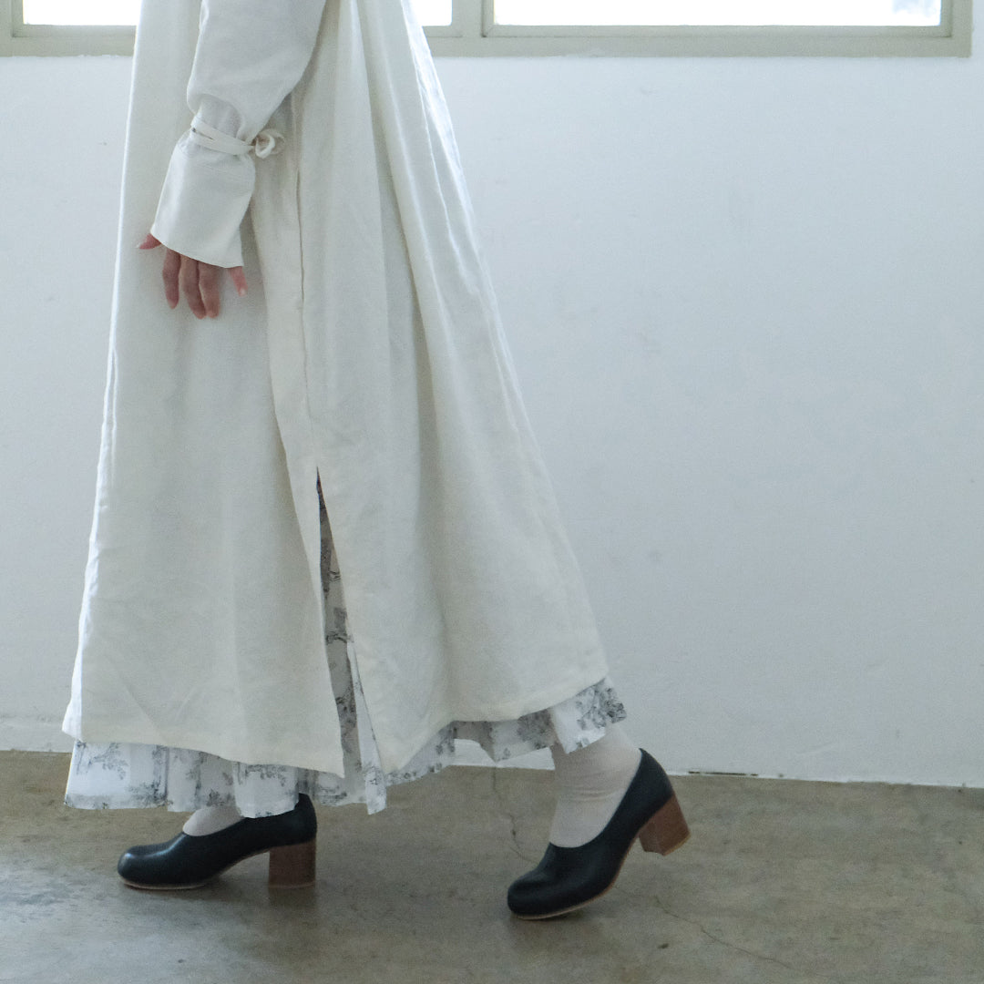 the last flower of the afternoon／月暈のprayer slit dress　