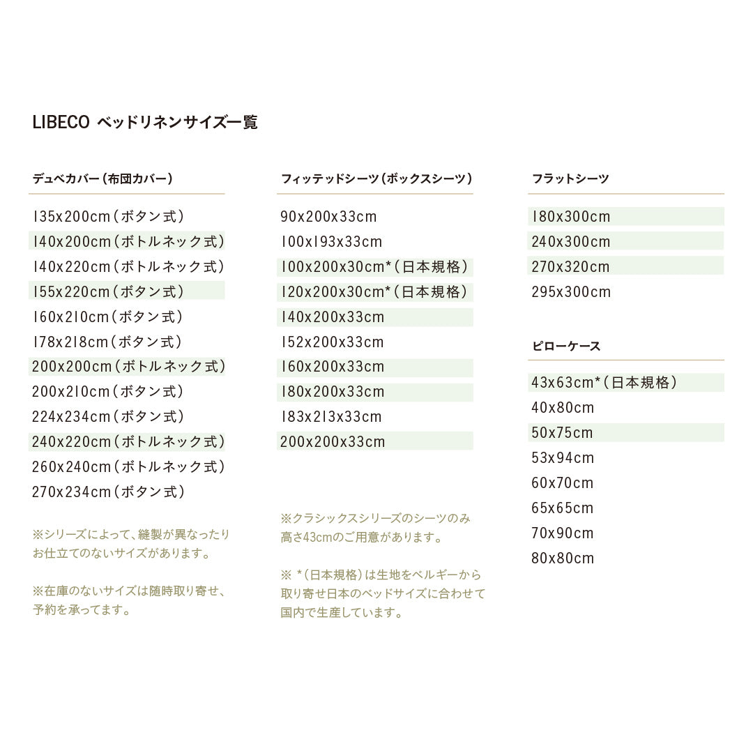 LIBECO／ピローケース　カナル
