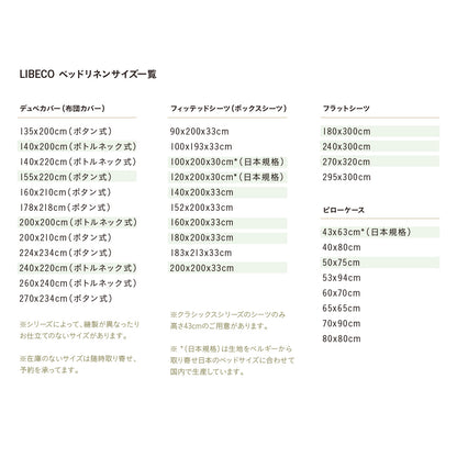 LIBECO／ピローケース　カナル